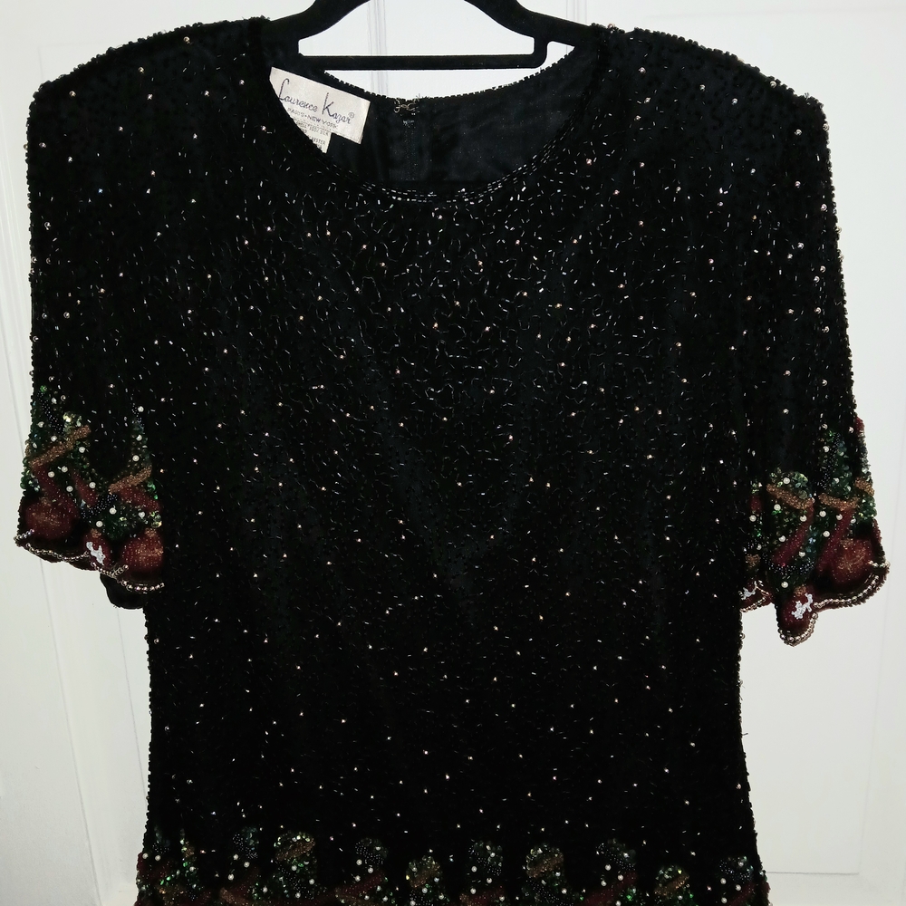 Black Beaded Top